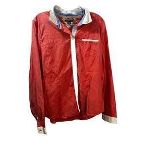 TOMMY HILFIGER Women's Coral Cotton Button-down Shirt‎ XL